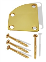 Neck Plate Curved 2 x 2 1/2" Gold